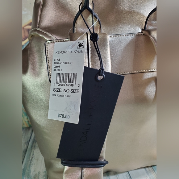 Kendell and Kyle Backpack Gold & Black Stars Backpack NWT - Picture 14 of 16